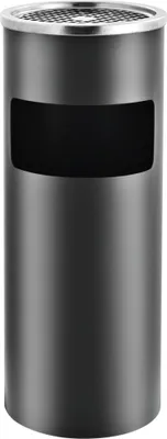 Produktbild von vidaXL Standaschenbecher 30 L Stahl Grau