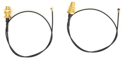 Zdjęcie produktu dla Zestaw 2 sztuk kabli IPEX do złącza SMA (żeńskie) z pinami – przewód antenowy RF do anten Wi-Fi dla systemów GSM, GPS i LAN
