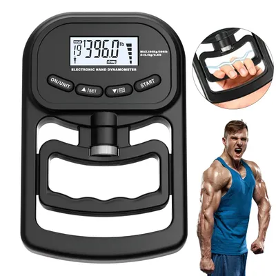 Produktbild von Juksun Griffkrafttrainer, Elektronisches Handdynamometer,digitaler Griffkraft Tester 180kg Hand und Unterarmtrainer für Sport und Rehabilitation