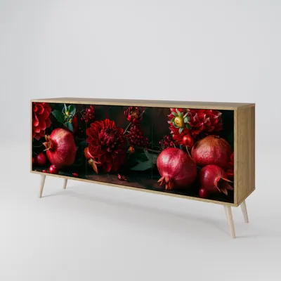 Immagine prodotto di Spacerebels cassettiera a 3 ante - credenza cassettiera - credenza alta - mobile armadio - soggiorno camera da letto - 57,5×164,5×42 (HxLxP)