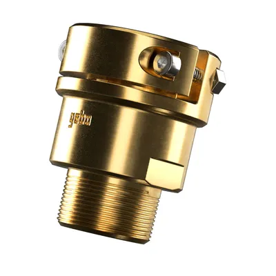 Produktbild von GEBO minigebo Kompaktadapter Messing - AG 1 Zoll x Ø 33,7 mm - für Stahlrohr