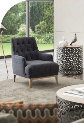 Image de Fauteuil de salon Fauteuil de cocktail moderne monoplace Fauteuil rembourré Lounge Club
