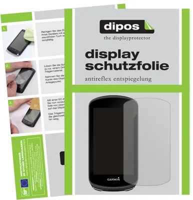 Produktbild von 2x Schutzfolie für Garmin Edge 1030 Plus matt Displayschutzfolie Folie Display Schutz dipos
