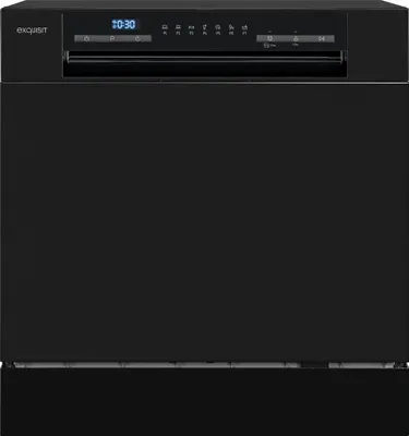 Produktbild von Exquisit Geschirrspüler GSP508-030D schwarz | Spülmaschine 55 cm | Power+ | ECO Modus | Standgerät
