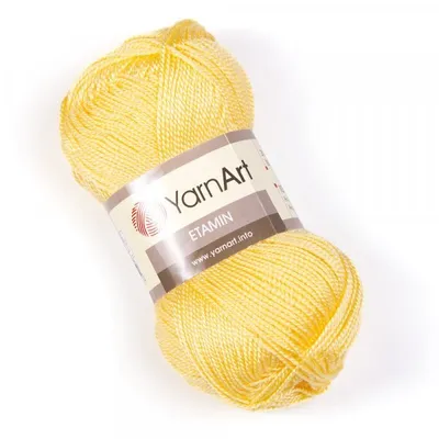 Obrázek produktu pro YarnArt Etamin příze 30 g / 160 m - barva 461 žlutá - vyšívací příze