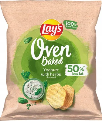 Immagine prodotto di Patatine Lay's Oven Baked al gusto yogurt ed erbe aromatiche 40 g