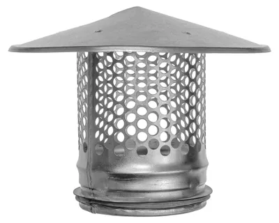 Dachregenhaube 100 mm, verzinkter Stahl, mit Gummidichtung