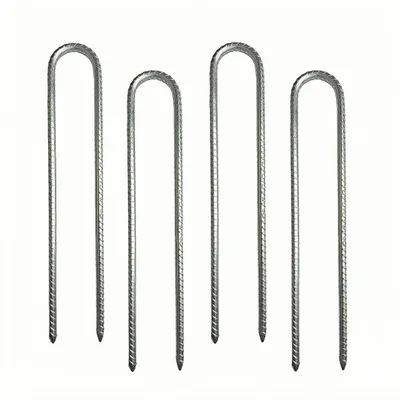 Immagine prodotto di Solidchoice - Picchetti per tende - Ganci per tende zincati, confezione da 4, lunghezza 30 cm