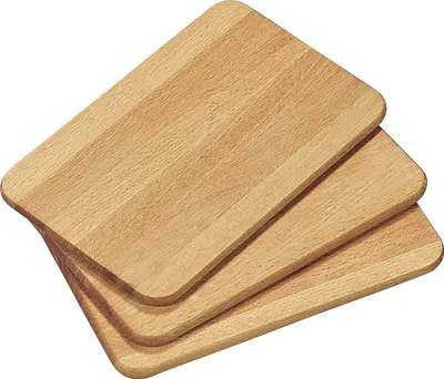 Produktbild von 3X FRÜHSTÜCKSBRETTCHEN aus Buche 23x15x1cm KESPER Schneidbrett Frühstücksbrett Schneidebrett Vesperbrett Schneidbrett Frühstücks Brett Brettchen Vesper Buchenholz Holz 85003