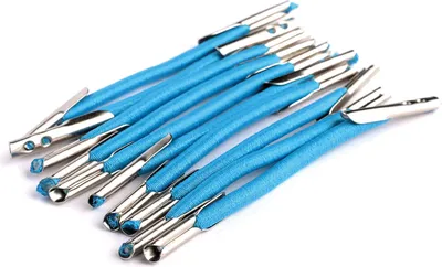Produktbild von RINGELSPITZ - Elastische Schnürsenkel ohne Binden - Smart! Gummisenkel - 6,5 cm, azzurro