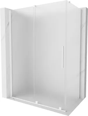Produktbild von Mexen Velar Duschkabine Schiebetür 160 x 100 cm, Frost, Weiß - 871-160-100-31-20