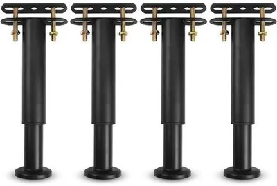 Obrázek produktu pro Sada kovových lamel s nastavitelnými kovovými nohami, vhodná pro rošty postelí, skříně a křesla (18–32 cm)