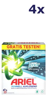 Produktbild von 4x Ariël Poeder - 25sc1.5kg - universal+ - touch lenor unstoppables Waspoeder