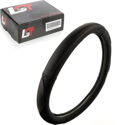 Produktbild von Lenkradbezug Ø 38x9 cm schwarz rot für SAAB für OPEL für VOLVO für VAUXHALL