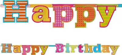 Produktbild von Happy Birthday-Banner, 16 x 166 cm