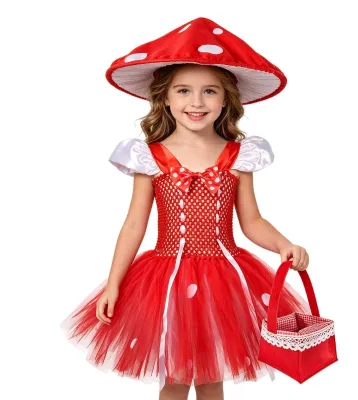 Produktbild von Pilzkostüm für Mädchen – Cosplay-Kostüm