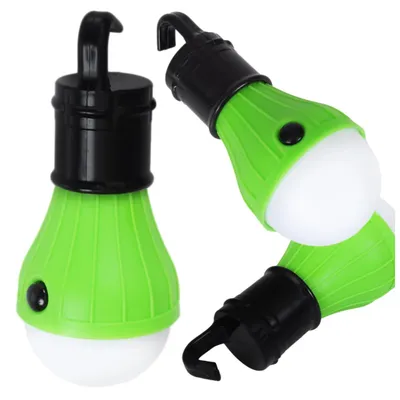Produktbild von Campinglampe LED Zeltlampe Batterielampe Campinglicht Hängelampe Outdoor Biwak 3xAAA Grün