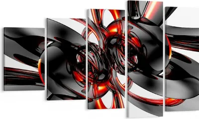 Produktbild von Bild auf Leinwand - Leinwandbild - Abstrakt Ring Glas Komposition - 100x60cm - Wand Bild - Wanddeko - Leinwanddruck - Bilder - Kunstdruck - Wanddekoration - Leinwand bilder - Wandkunst - EG100x60-1342