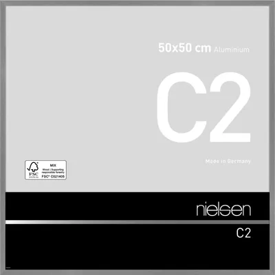 Produktbild von nielsen Aluminium Bilderrahmen C2, 50x50 cm, Struktur Grau Matt