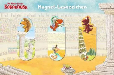 Produktbild von Der kleine Drache Kokosnuss - Magnet-Lesezeichen 3er Set