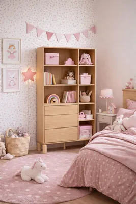 Produktbild von AX LIVING Soulme Offenes Regal 110 cm breit in Bookmatch-Eiche, mit 3 Schubladen