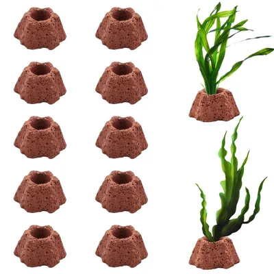 Produktbild von Aquarium Pflanzengewichte aus Vulkanstein - 12 Stück