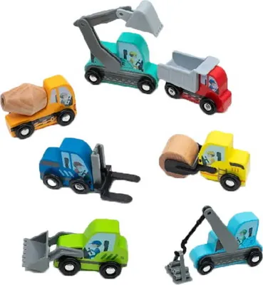 Image de Jouets en bois - Machines de chantier