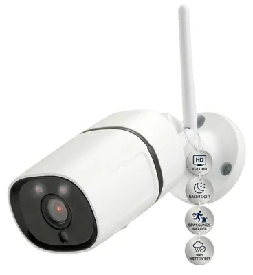 Produktbild von IOIO Außen WLAN IP Überwachungskamera Wechselsprechanlagenfunktion Plug & Play Full HD IP 65