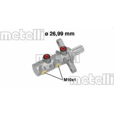 Produktbild von METELLI 05-0728 Bremszylinder Hauptbremszylinder für FIAT Ducato Kastenwagen (250, 290) Ducato Pritsche / Fahrgestell (250, 290) Ducato Bus (250, 290)
