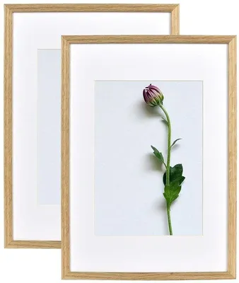 Produktbild von A3-Holz-Foto-Display - Acrylglas - für A4-Fotos