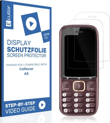 Produktbild von 2x 3D Schutzfolie für Cellecor A5 Display Folie Flexibel Full Cover