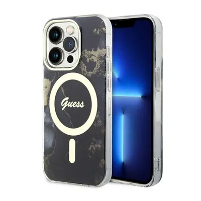 Immagine prodotto di Guess Guhmp14Xhtmrsk Custodia rigida per Iphone 14 Pro Max6.7 Czarny/Nero Marmo dorato Magsafe