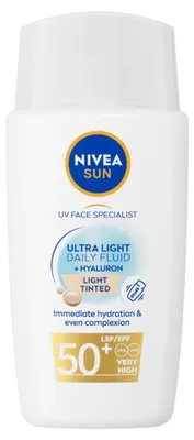 Productafbeelding van Nivea Sun Face Daily Fluid Spf50 Tint M (40 ml)