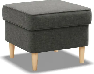 Produktbild von Fußhocker für Sessel, Pouffe-Fußhocker, wohnzimmer Sitzpouf 49x49cm, Schwarz