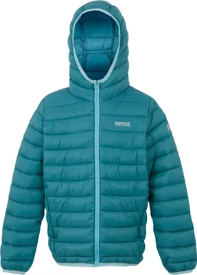 Image de Regatta - "Marizion" veste matelassée avec capuche pour enfants RG9018 (158) (Gris bleu/bleu marine)