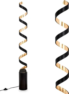 Produktbild von Delia »Delia« Stehleuchte aus Metall in Schwarz/Gold