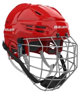 Zdjęcie produktu dla Kask Bauer Bauer Re-Akt 55 Combo SR, Senior, S, czerwony, 52-57 cm