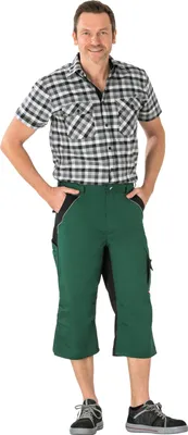 Productafbeelding van PLANAM Plaline 3/4 broek, verkrijgbaar in verschillende kleuren, maat: M; kleur: groen / zwart