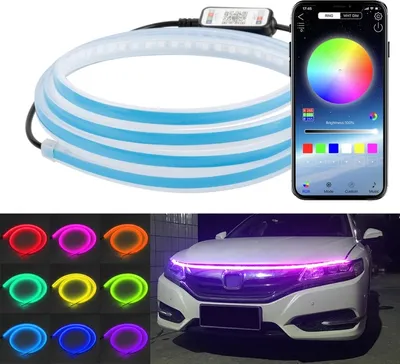 Obrázek produktu pro Auto LED Streamer dekorativní kola Atmosféra světla, styl: APP barevné světlo (1.5m)