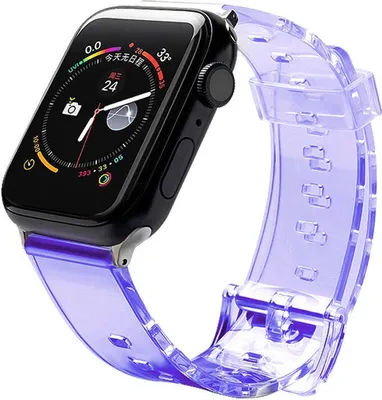 Obrázek produktu pro Náhradní silikonový řemínek HQWear pro Apple Watch 6/5/4/3/2 (44 mm, 42 mm) fialový