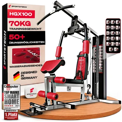 Produktbild von Sportstech Kraftstation HGX100 | 40in1 Multifunktion | 12 Gewichtsblöcke