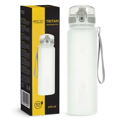 Obrázek produktu pro 4FIZJO Sportovní láhev na pití 650 ml, šedá