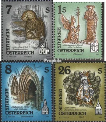 Produktbild von Briefmarken Österreich 1994 Mi 2143,2155,2169,2170 (kompl.Ausg.) gestempelt Kunstwerke