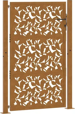 Immagine prodotto di vidaXL Cancello da giardino 100x150 cm Design ad ante in acciaio resistente alle intemperie