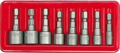 Produktbild von Nuss Stecknuß Bit Satz 5-13 mm für Akkuschrauber 8 tlg