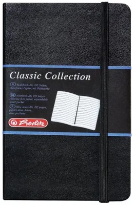 Zdjęcie produktu dla Herlitz 10789444, Monochromatyczny, Czarny, A6, 96 ark., Matowy, 80 g/m²