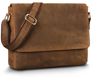 Image de Sac bandoulière en cuir pour ordinateur portable 15 pouces