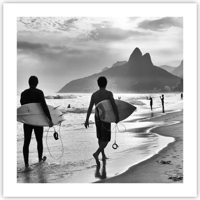 Produktbild von Poster - Poster ohne Rahmen - Meer Welle Surfen - 50x50 cm - Wand Bild - Wanddeko - Wandbilder - Kunstposter - Wandposter - Bilder - Kunstdruck - Wanddekoration - Wandbild - P2XAC50x50-3745