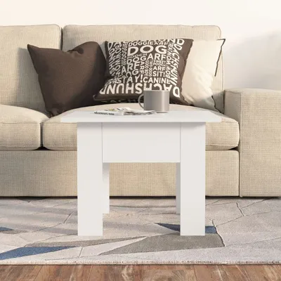 Produktbild von "Winterschlussverkauf "Couchtisch - CLORIS - Wohnzimmertisch - Robust und langlebig - Weiß 55x55x42 cm Holzwerkstoff - NeuMöbel8340316