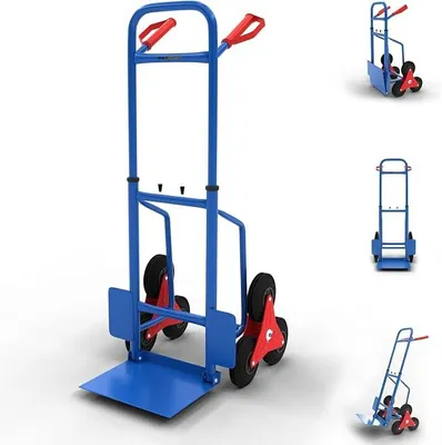 Produktbild von Sackkarre Treppenkarre bis 150 kg klappbar Treppensackkarre Transportkarre Treppensteiger